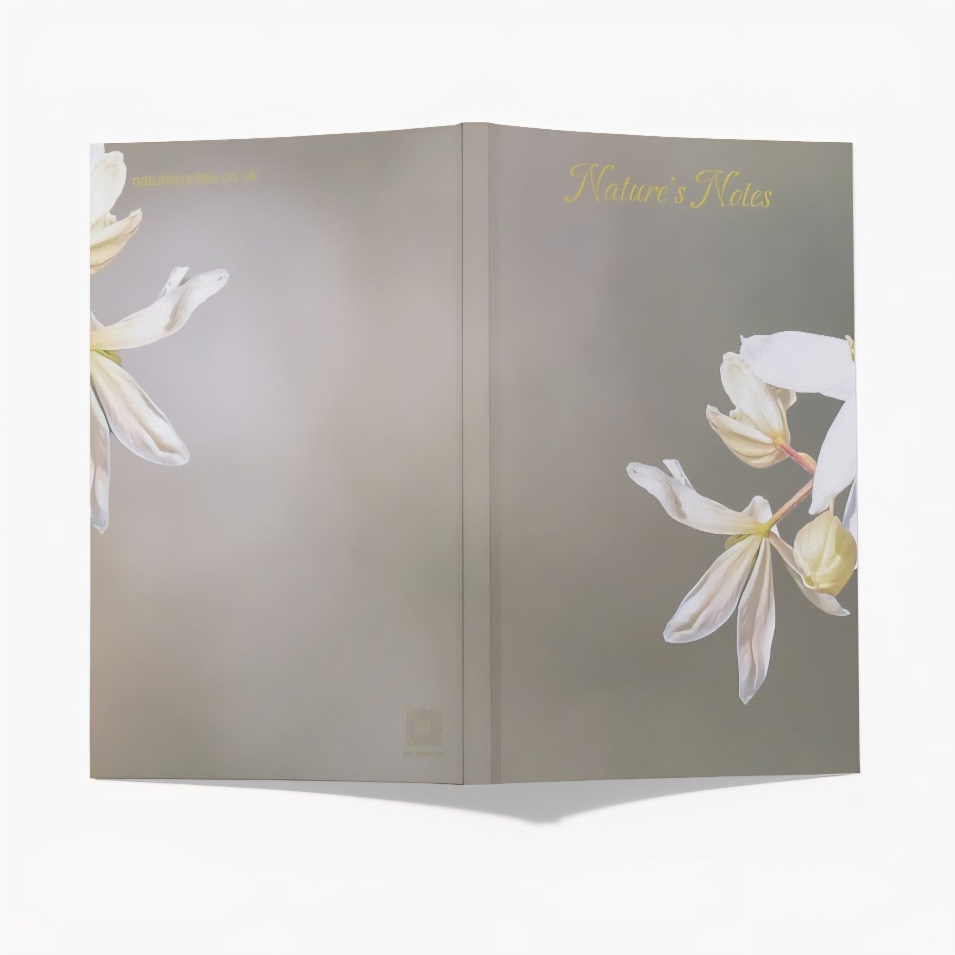Perfect Bound A5 Notebook - White Magnolia Bloom