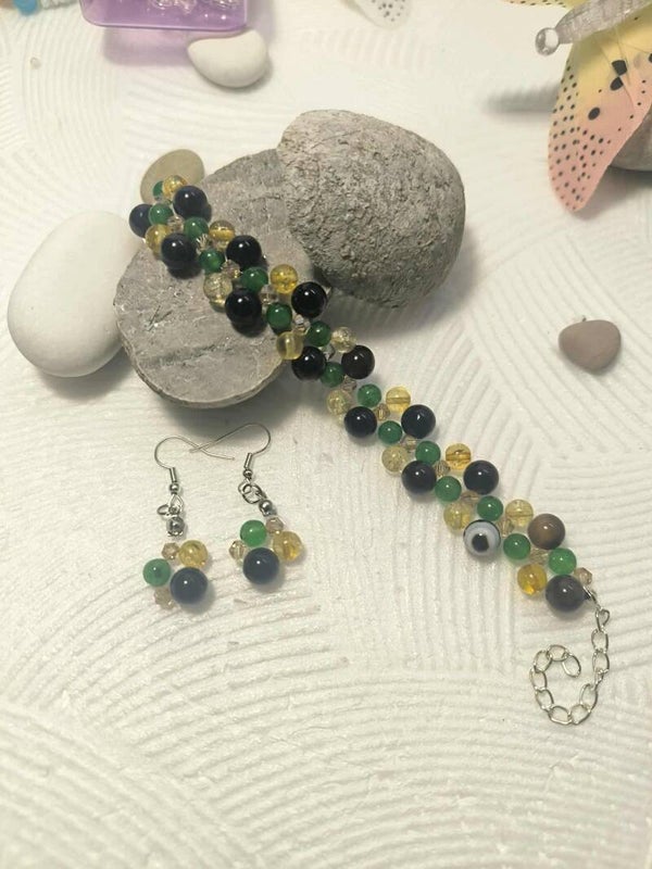 Guardian Energy Crystal Set (Bracelet + Earrings)