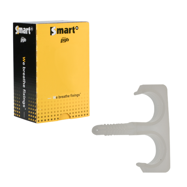 Fixation clips pontet double