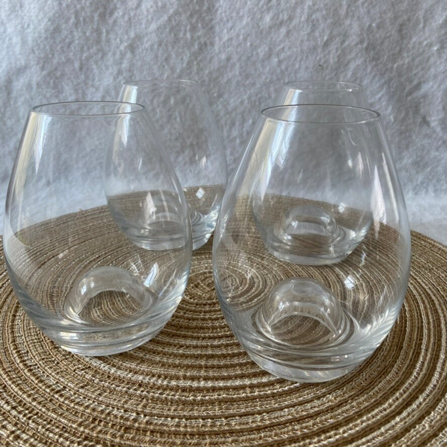 Juego de 4 vasos de vidrio