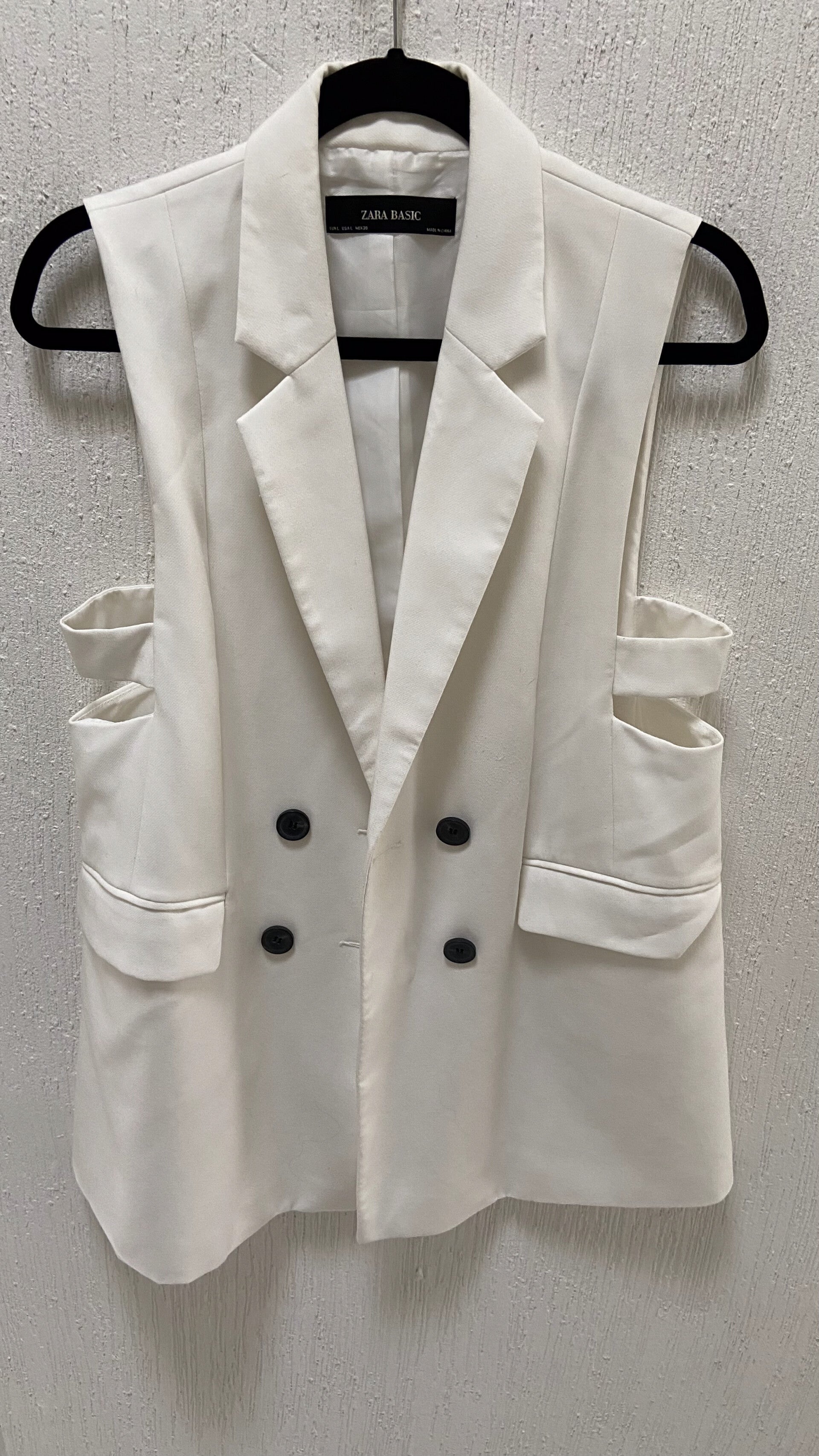 Blazer sin mangas Zara