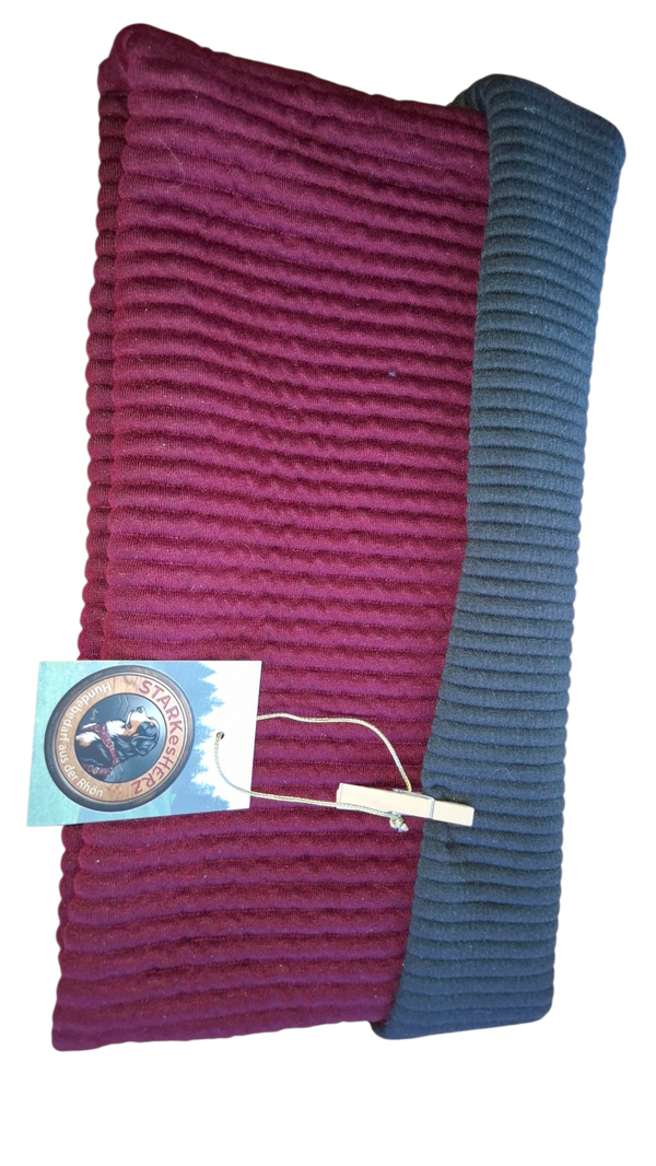 ⚡ UNIKAT vom gold’nen Tisch: Rhöner Wende-Loop "Weinrot-Schwarz"