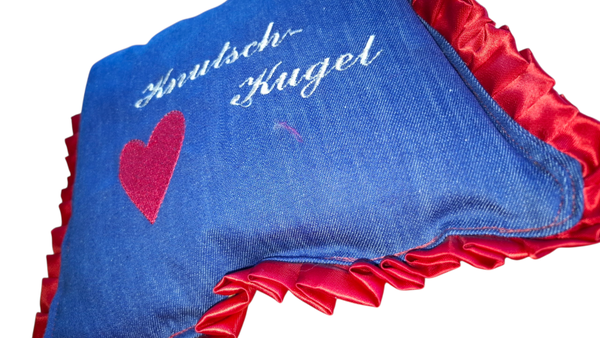 ⚡ UNIKAT vom gold’nen Tisch: Zierkissen „Knutschkugel“ (20x25 cm)