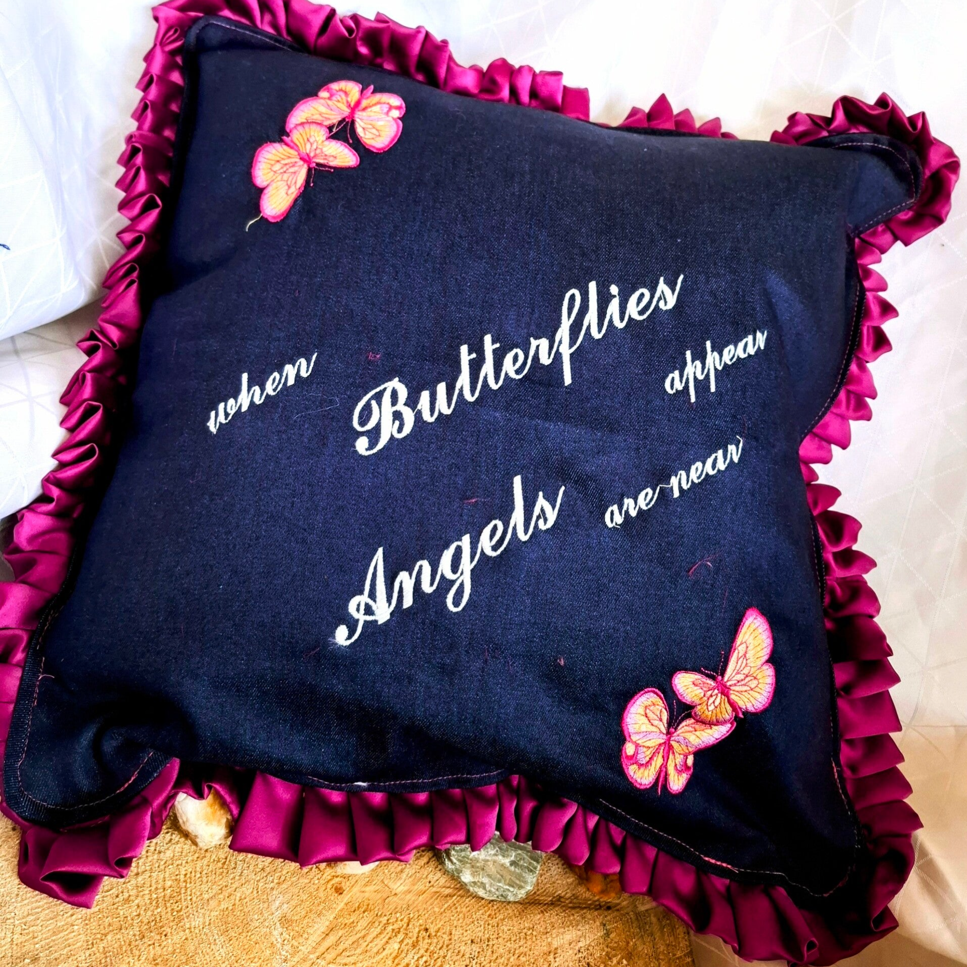 ⚡ UNIKAT vom gold’nen Tisch: Design-Kissen „Butterfly“ (40x40 cm)