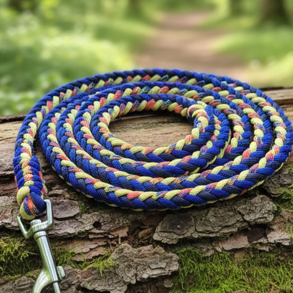 Paracord Leine "Neon-Kontrast" (1,20 m) – Praktische Führung