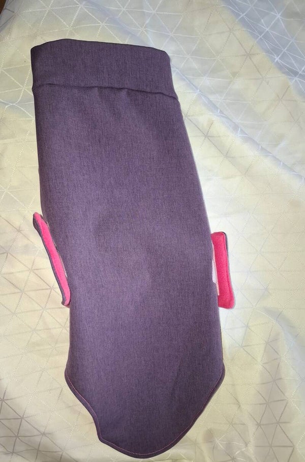 ⚡ UNIKAT vom gold’nen Tisch: Rhön-Mäntelchen „Rhöner Heide-Zauber“ (Größe S)