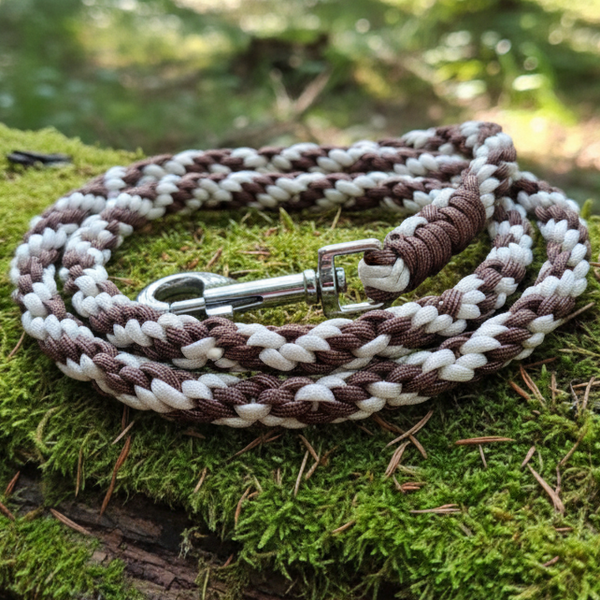 Paracord-Leine „Schwarze Moor-Weg“- Unikat aus der Rhön(1,50 Meter)