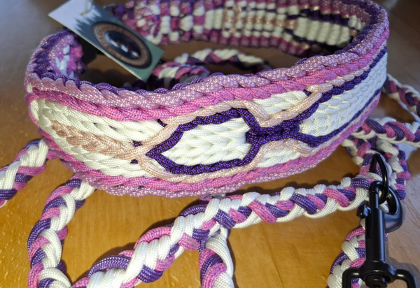 ⚡ UNIKAT vom gold’nen Tisch: Paracord-Set „Rhöner Lila-Traum“ (Hu 62 cm)
