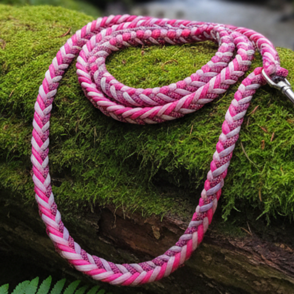 Paracord Leine "Beeren-Traum" (1,20 m) – Elegante Führung