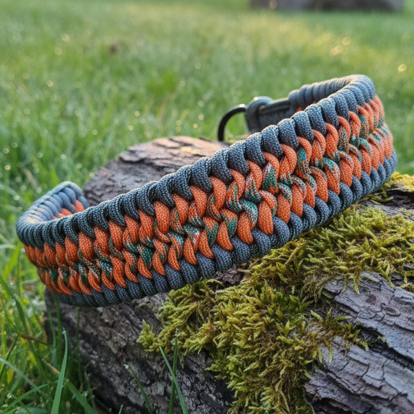 Paracord Halsband "Herbstlicht" (HU 64-70 cm)