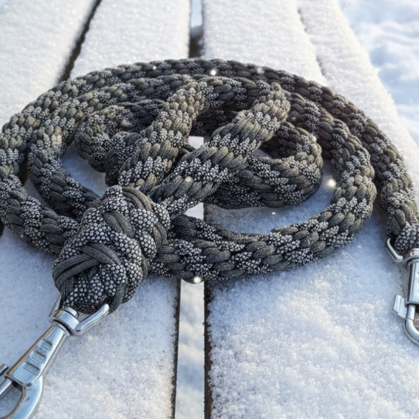 2-in-1 Paracord-Leine mit abnehmbarem Kurzführer "Guckaisee" (6-Strang Power) – 2 Meter