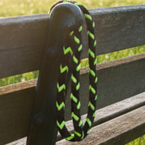 Paracord Leine "High Vis Fels" (1,50 m) – Flechtart Basalt-Kante