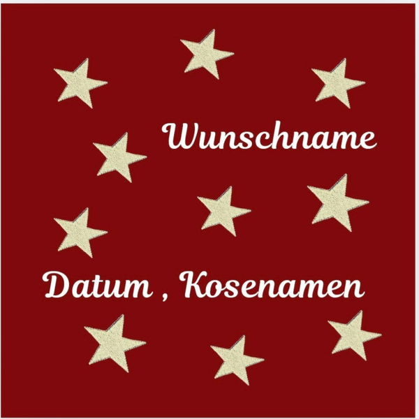 💫Kuschelkissen "STERNENHIMMEL" (40x45 cm) – zum Personalisieren