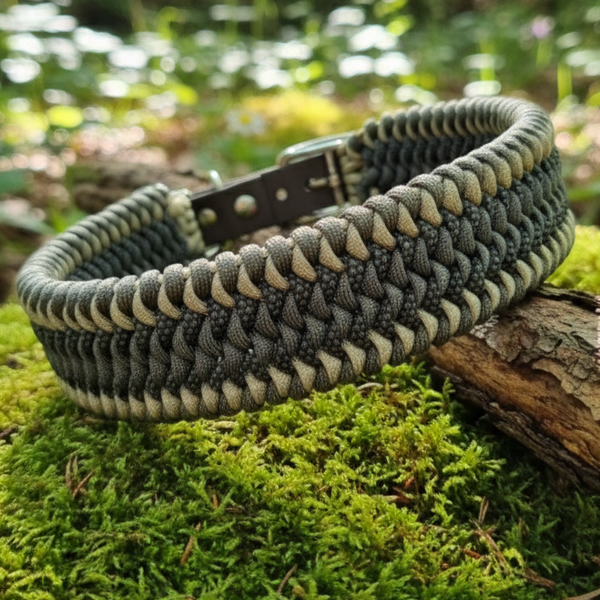 Paracord-Halsband "Rhönstärke" / Größe HU 64-70 cm