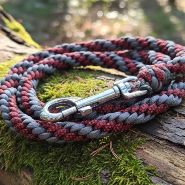 Paracord-Leine „Feuerberg-Kuppe“ – Kompakte Sportlichkeit im Guckaisee-Muster (1,50 Meter)