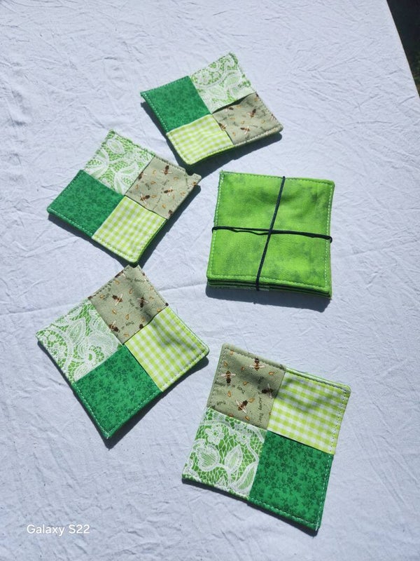 sous-verres ton vert