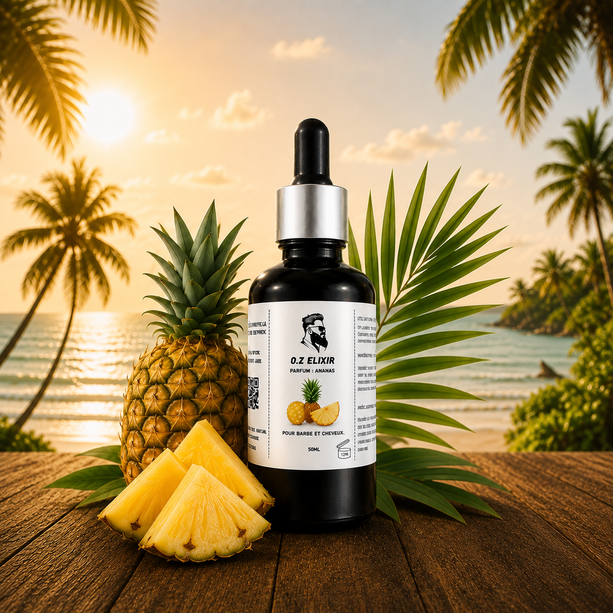 O.Z Elixir pour barbe, parfum : Ananas