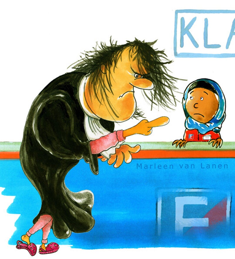 Illustratie Vendetta bij de klantenservice van een warenhuis
