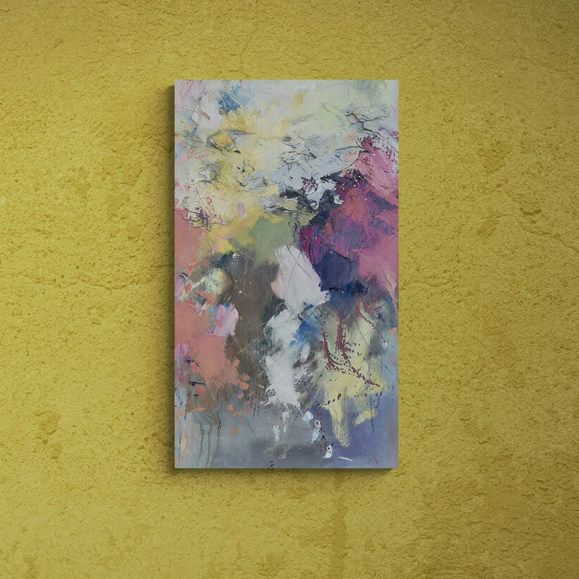 Olieverfschilderij ‘Let your Fire out!’ in interieur