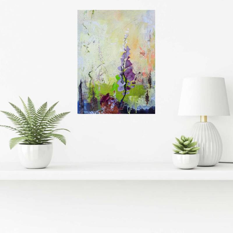 Schilderij Misty Meadows in een interieur
