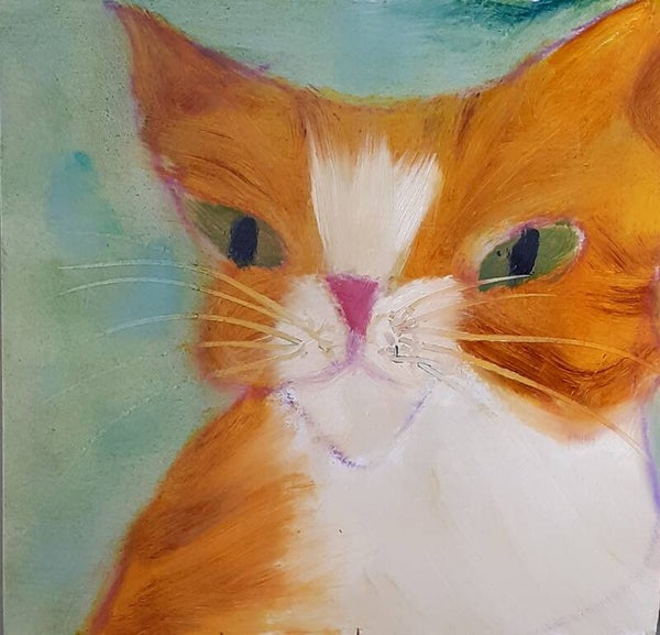 Ginger cat card