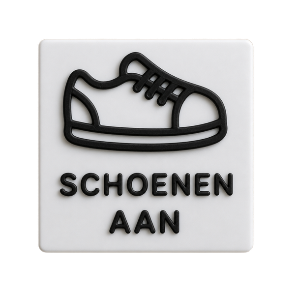 ZEGGI Nu & Straks badge – Schoenen aan