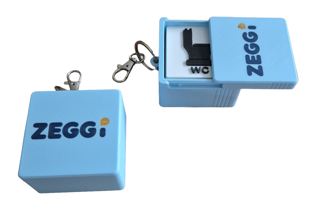 ZEGGI Nu & Straks – Opbergdoosje/sleutelnager voor 10 badges