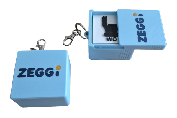 ZEGGI Nu & Straks – Opbergdoosje/sleutelnager voor 10 badges