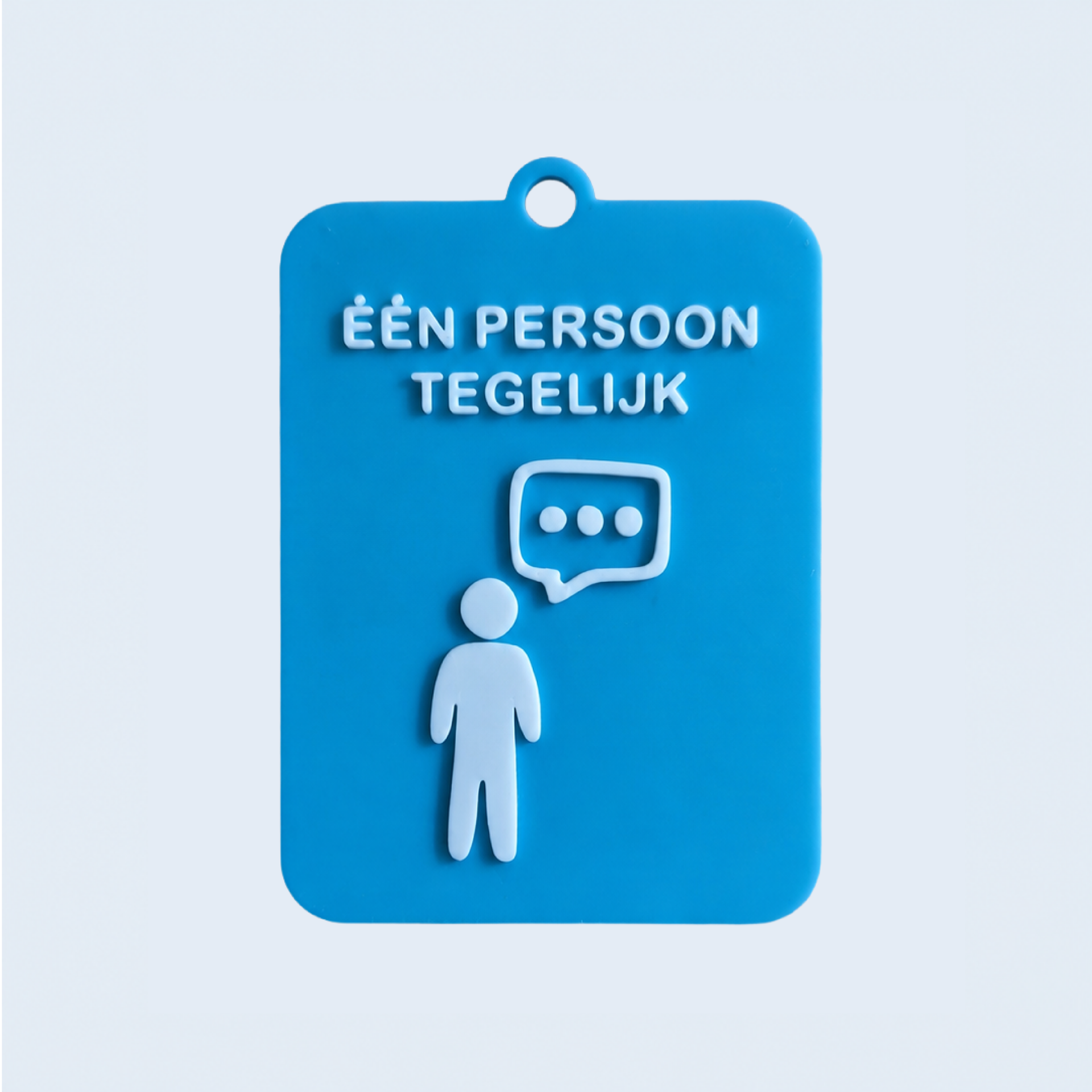 ZEGGI Communicatiebadge – Eén Persoon Tegelijk