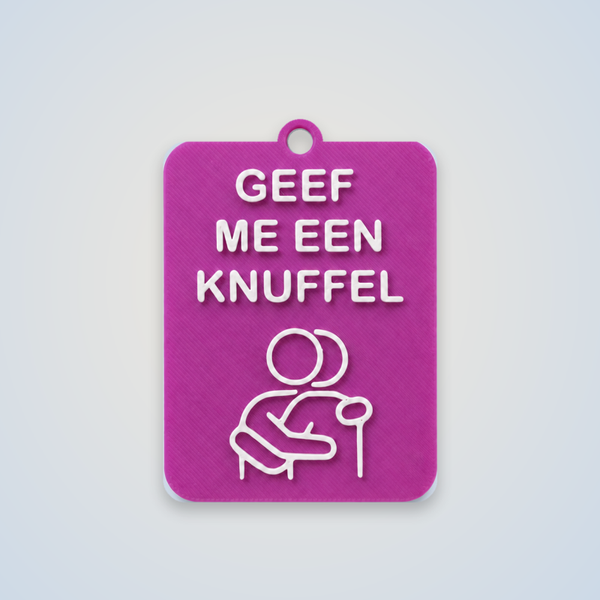 ZEGGI Geef me een knuffel - communicatiebadge