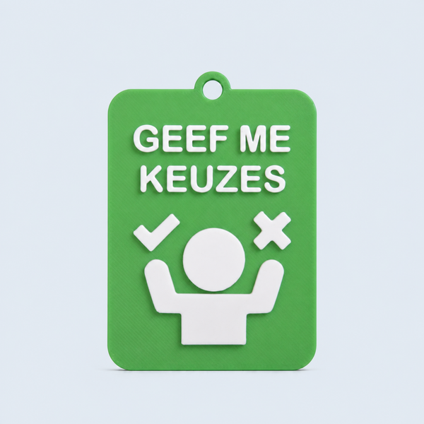 ZEGGI Geef  me keuzes - communicatiebadge