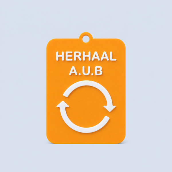 ZEGGI Herhaal A.U.B. - communicatiebadge