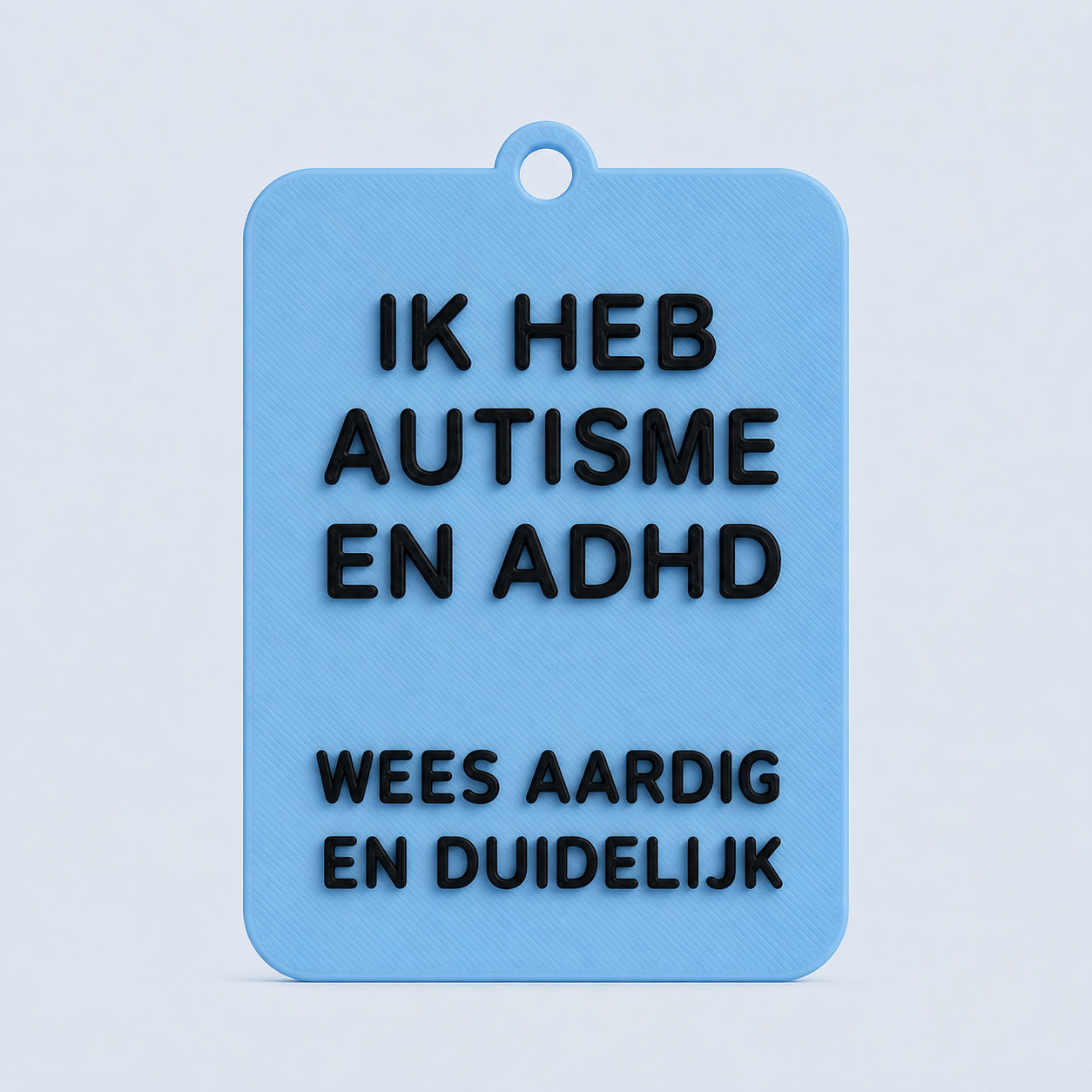 ZEGGI Ik heb autisme en ADHD - communicatiebadge
