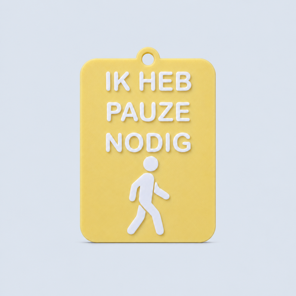 ZEGGI Ik heb pauze nodig - communicatiebadge