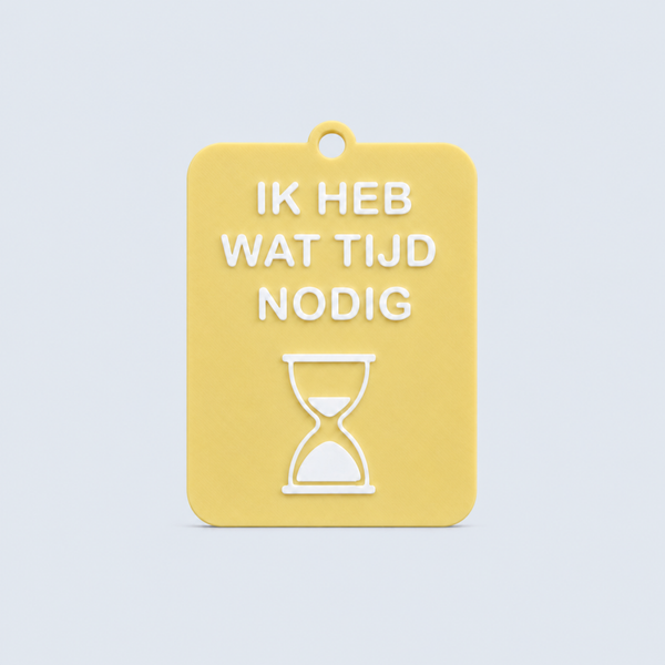 ZEGGI Ik heb tijd nodig - communicatiebadge