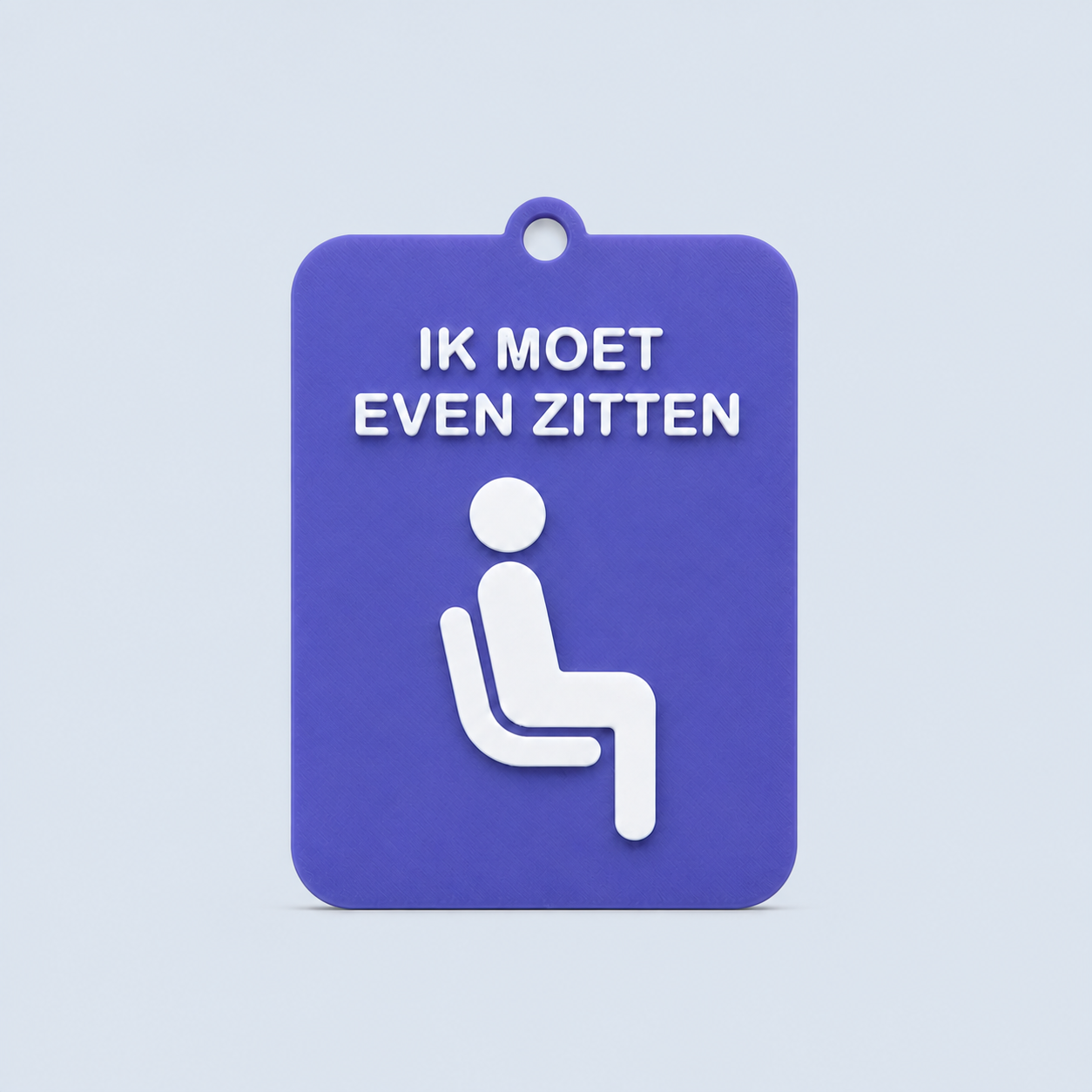 ZEGGI Ik moet even zitten - communicatiebadge