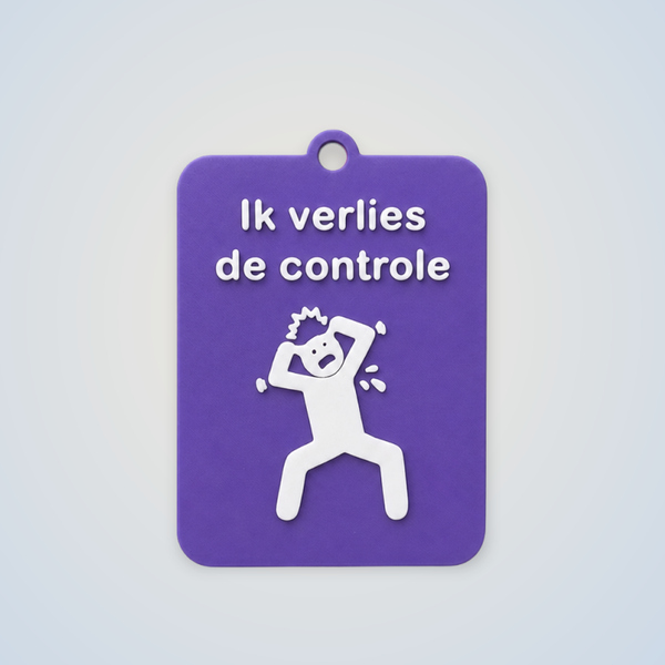 ZEGGI Ik verlies de controle - communicatiebadge