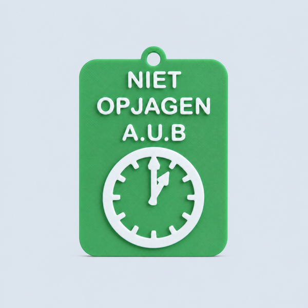 ZEGGI Niet opjagen a.u.b. - communicatiebadge