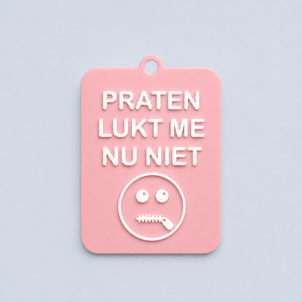 ZEGGI Praten lukt me nu niet - communicatiebadge