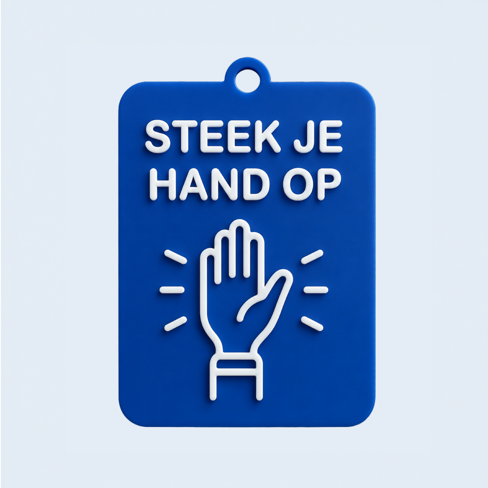 ZEGGI Communicatiebadge – Steek je Hand Op