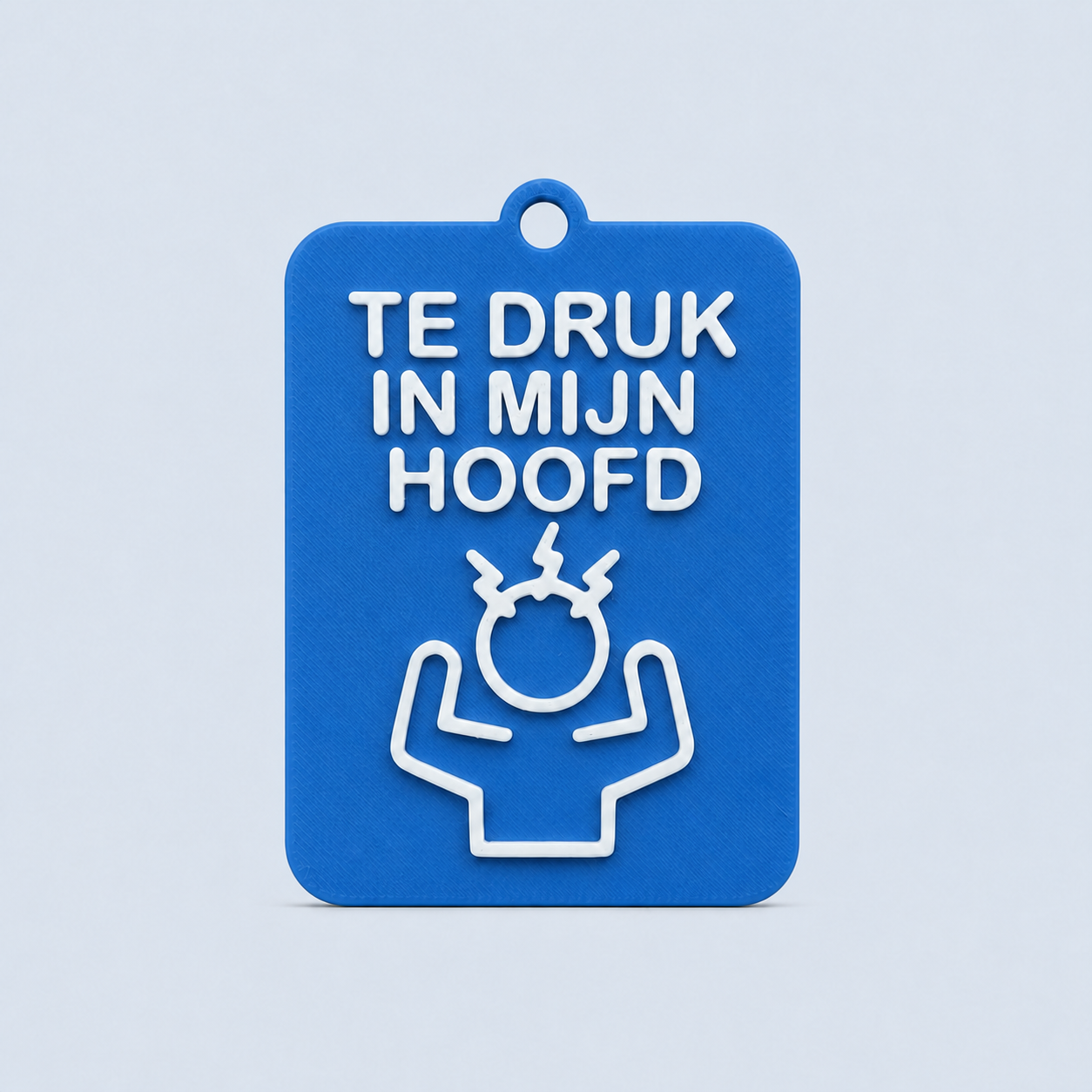 ZEGGI Te druk in mijn hoofd - communicatiebadge
