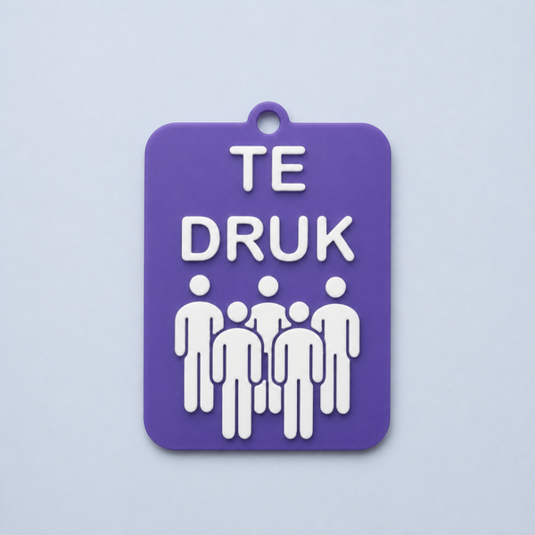 ZEGGI Te druk - communicatiebadge