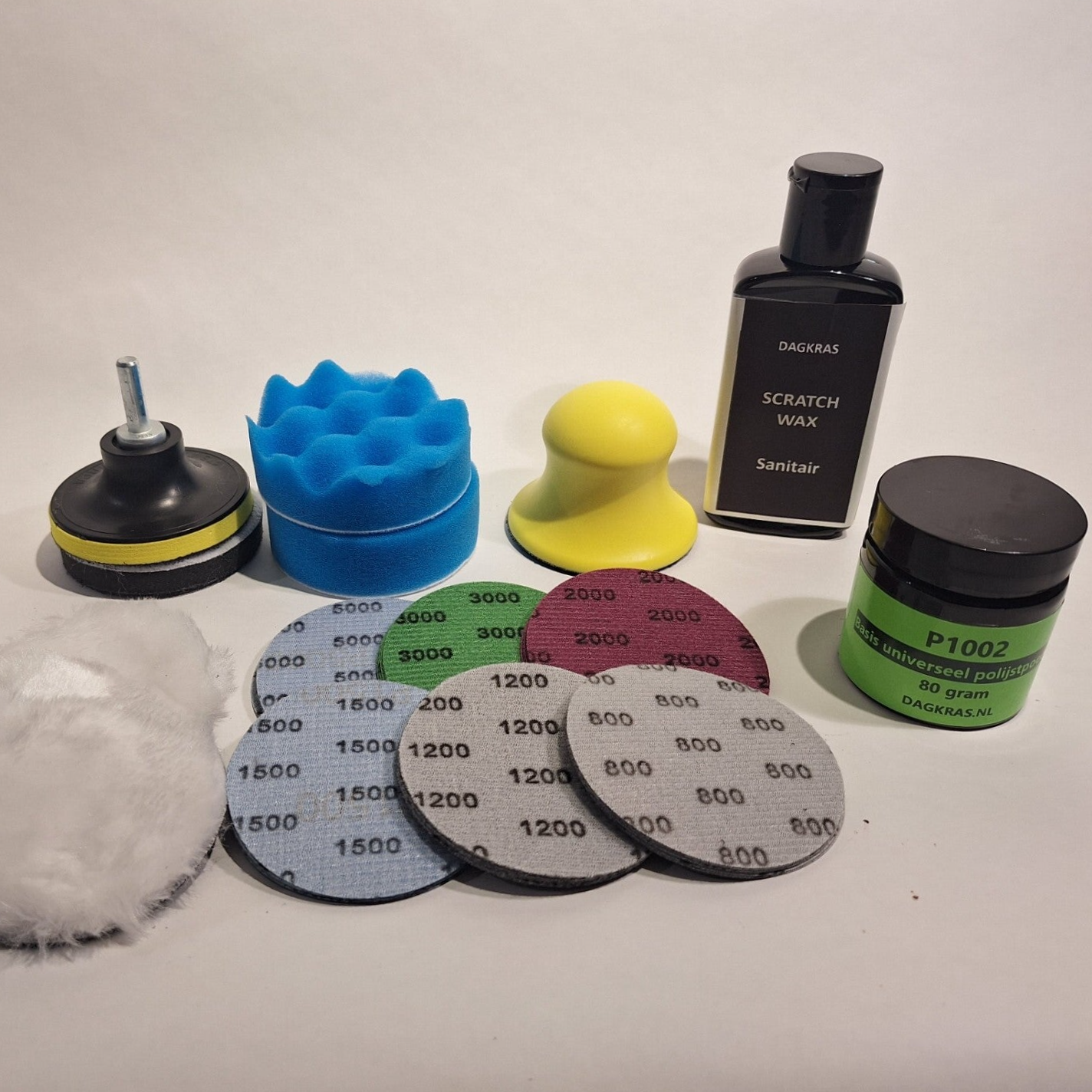 Polijstset 3 inch plus