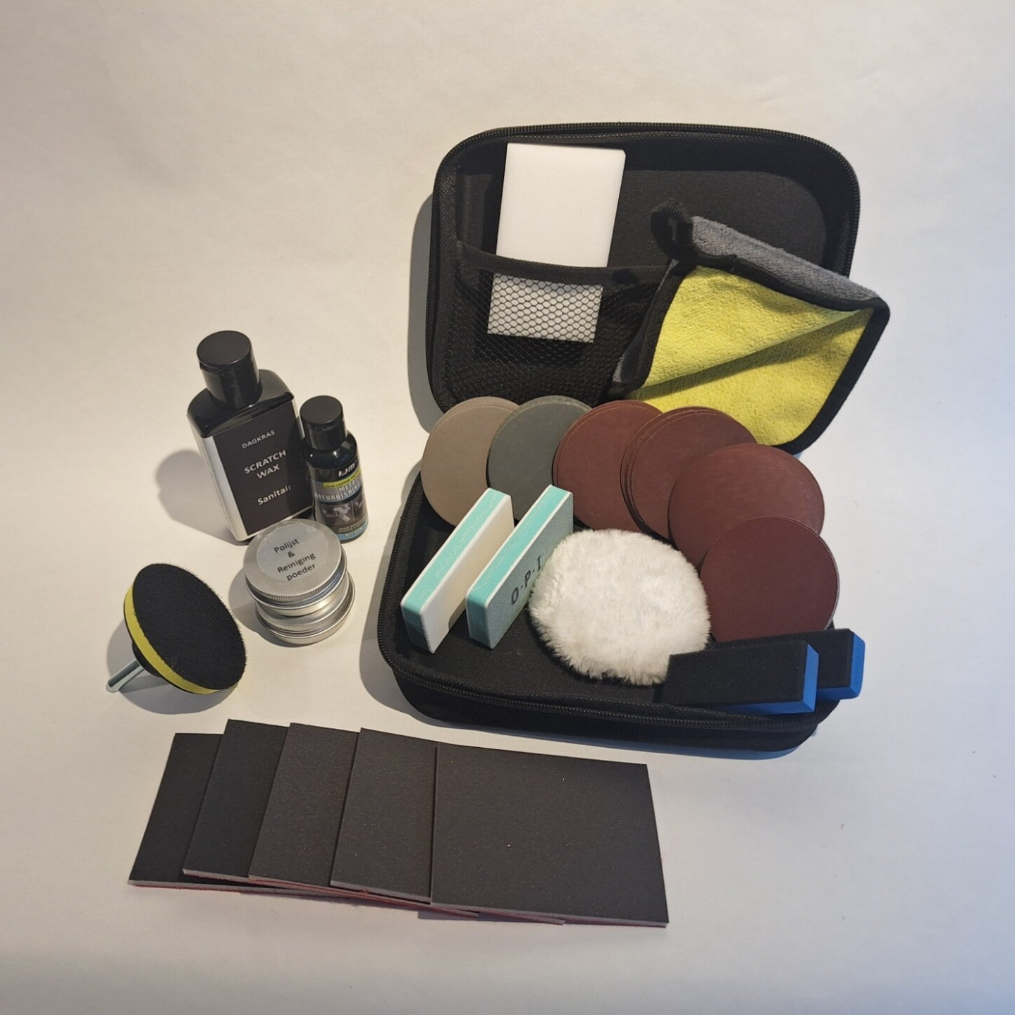 Krastas. Basis polijst en reparatieset voor pro's