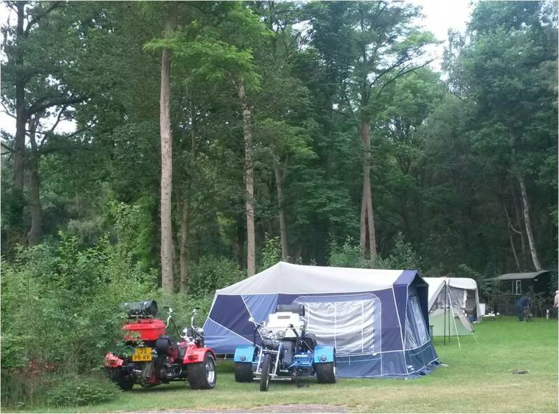 Vouwwagen achter Trike