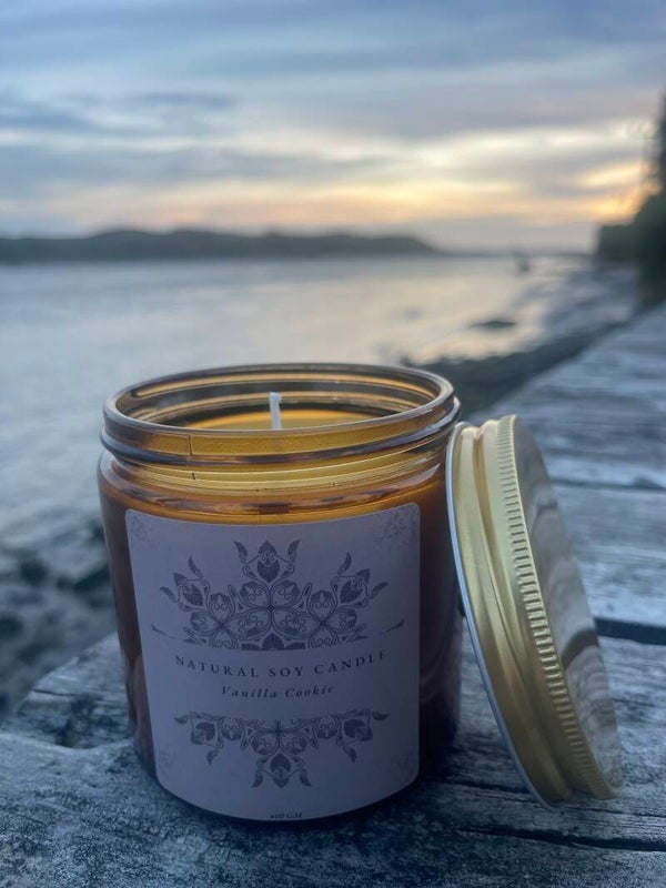 Vanilla Cookie Beeswax & Soy Candle - 400g