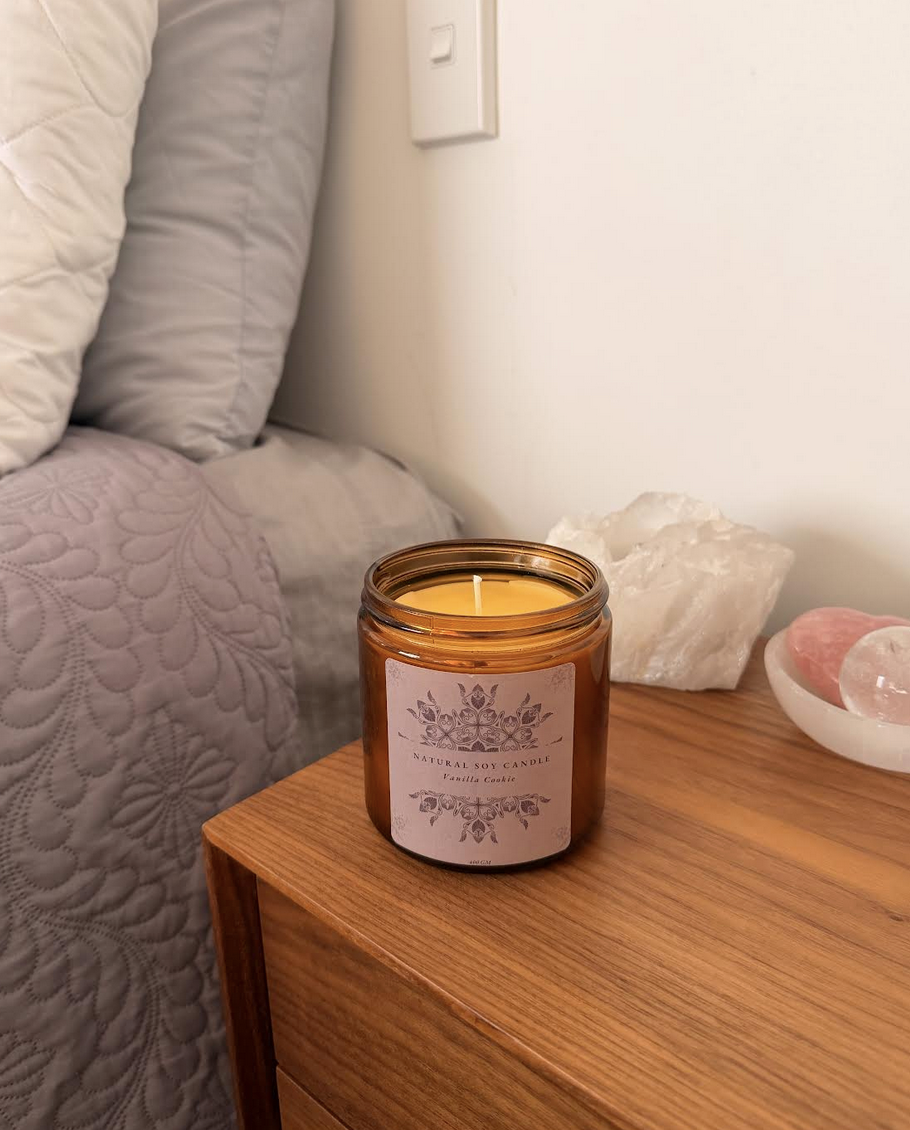 Vanilla Cookie Beeswax & Soy Candle - 400g