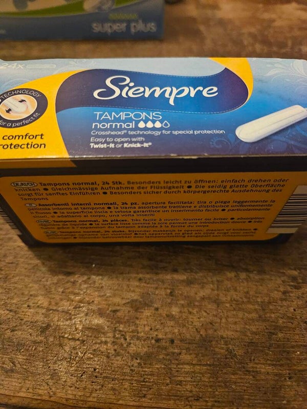 Nieuw doosje tampons