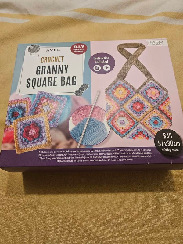 Haakpakket granny squarebag