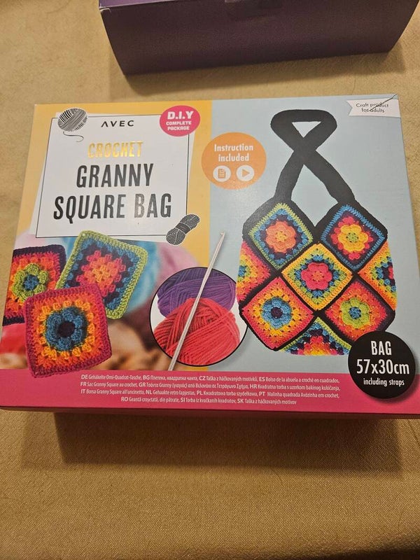 Haakpakket  granny square bag